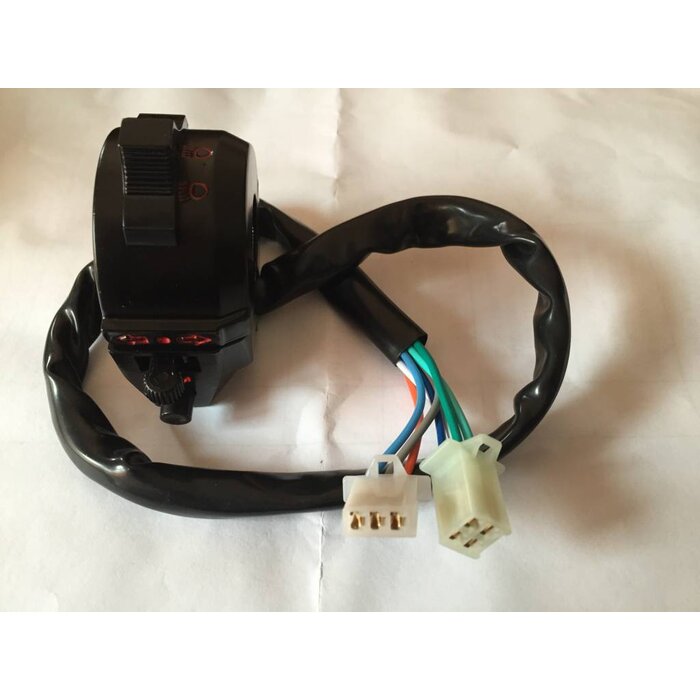 Wingsmoto Motorcyle Right Switch Assy Throttle Clamp Aluminium 7 Wires Dirt Pit Bike