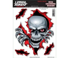Lethal Threat Stickerset Peek A Boo Skulll Red LT90103