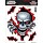 Peek A Boo Skulll Red LT90103