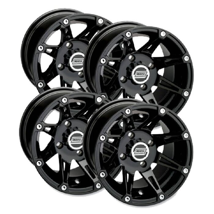 Moose Utility Alufelgen Set 387X Black für Can Am Maverick