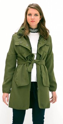 Khaki Green Trenchcoat