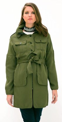 Khaki Green Trenchcoat