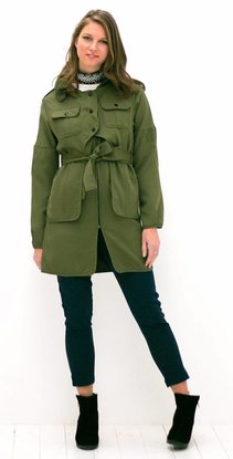 Khaki Green Trenchcoat