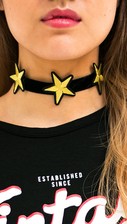 Choker Embroidery Star