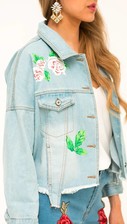 Denim Jacket floral