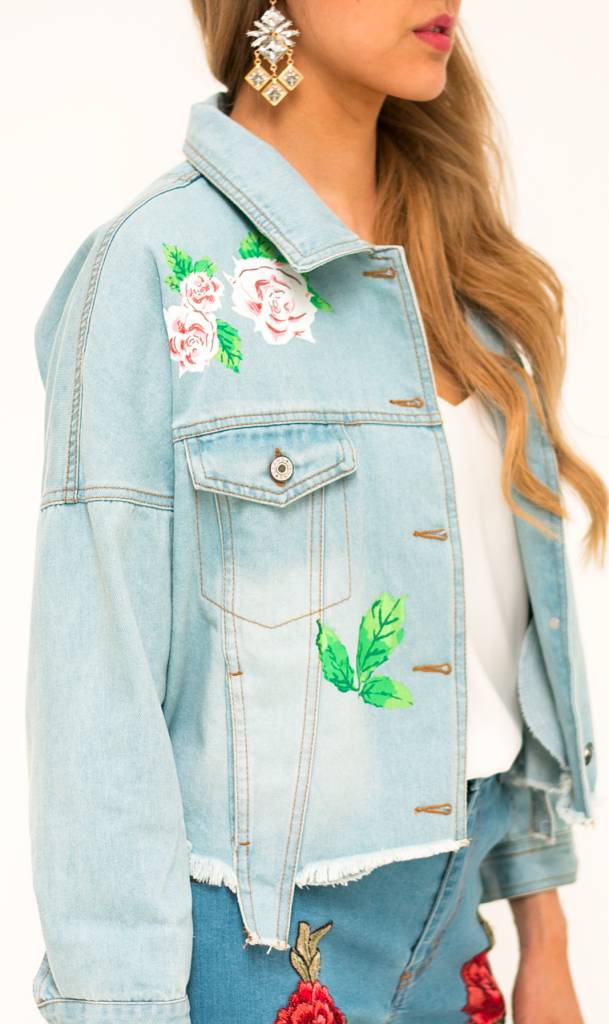 Denim Jacket floral