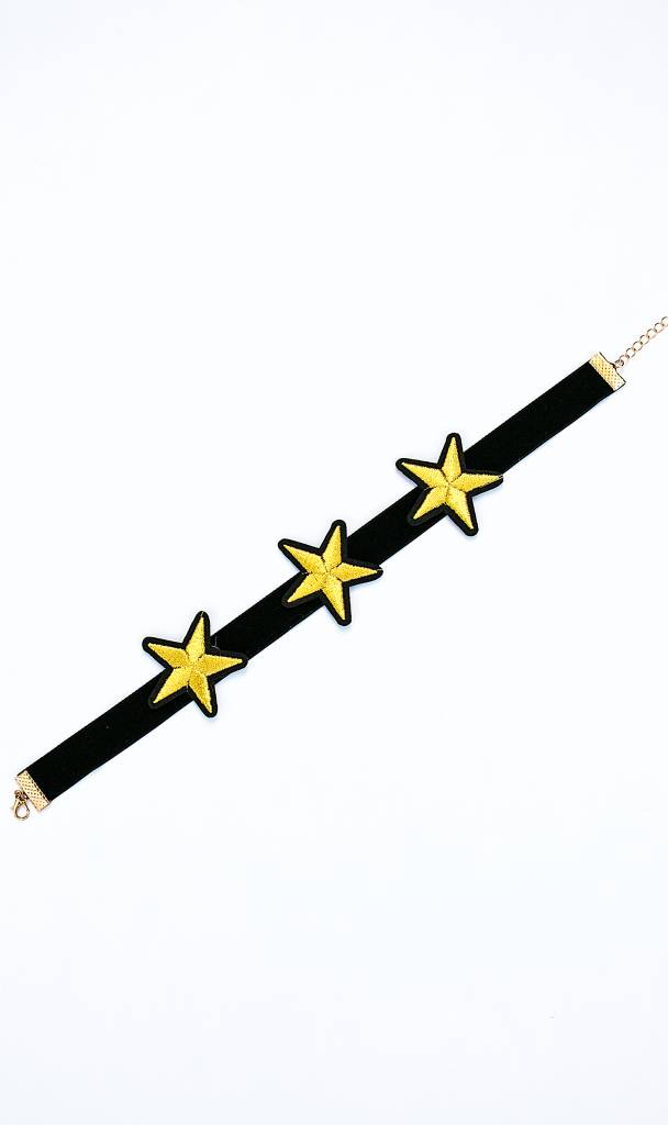 Choker Embroidery Star