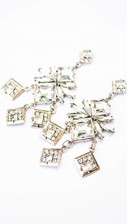 Silver Statement squares earrings