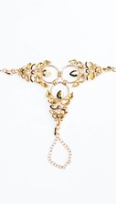 Bohemian gouden statement anklet