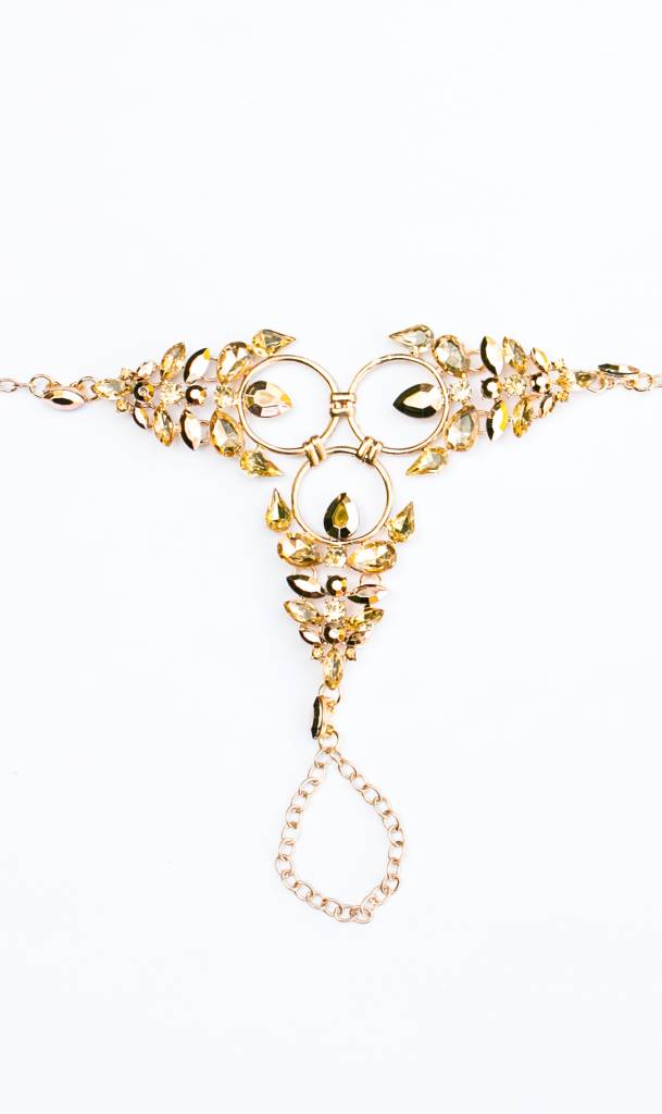 Bohemian gouden statement anklet