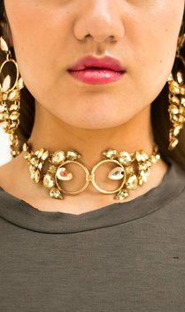 Bohemian gouden statement choker