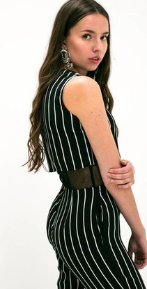 striped jumpsuit