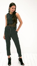 striped jumpsuit