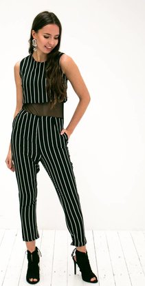 striped jumpsuit