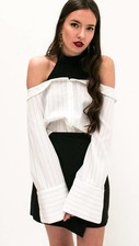 Off Shoulder White Blouse