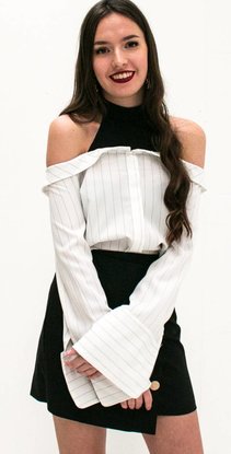 Off Shoulder White Blouse