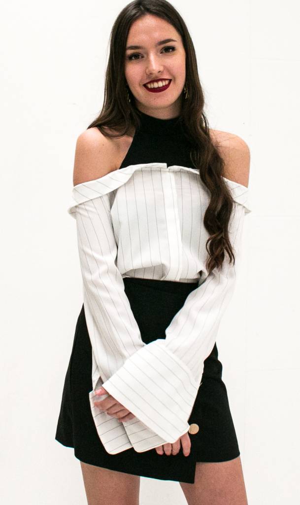 Off Shoulder White Blouse