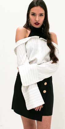 Off Shoulder White Blouse