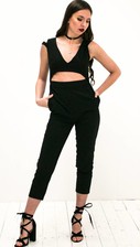 zwarte party jumpsuit