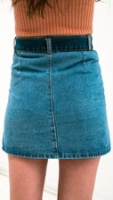 Denim Skirt With Zipper