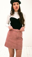 Pink Metallic Skirt