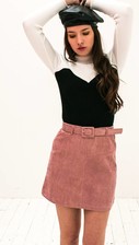 Pink Metallic Skirt