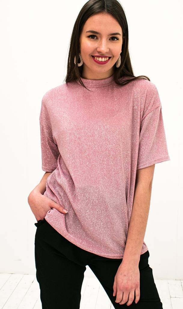 Onwijs Pink Glitter Tshirt | Shop fashion musthaves at Trix La Mix EN-62