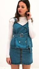 Denim Top met Riem