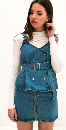 Denim Top met Riem