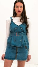 Denim Top with belt