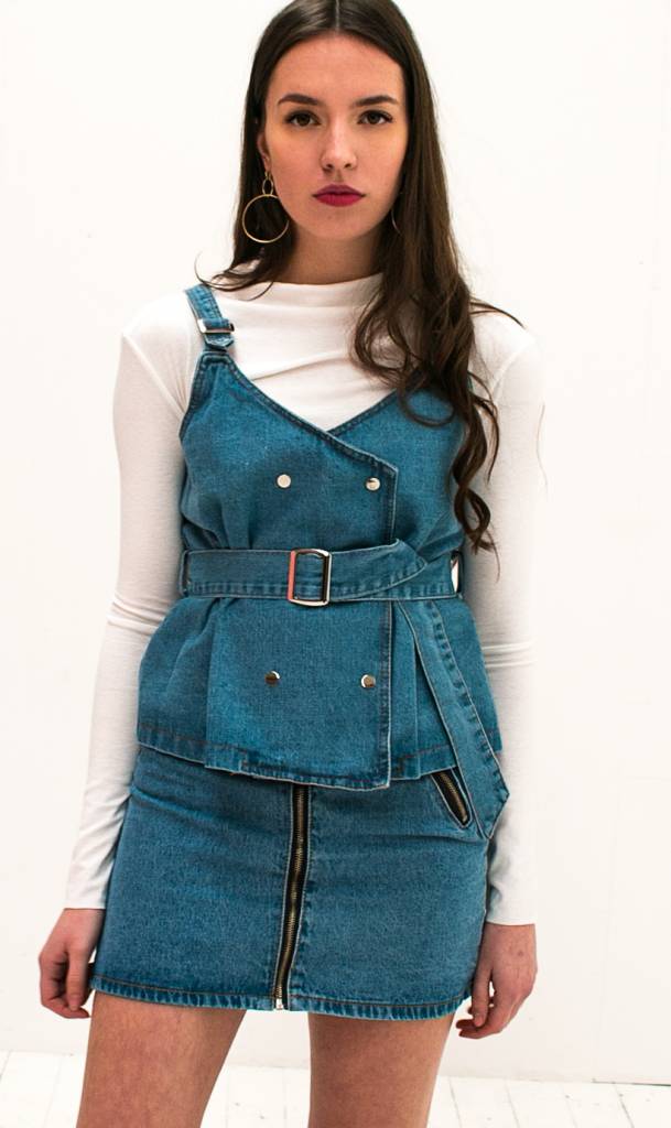 Denim Top met Riem