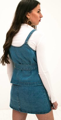 Denim Top with belt