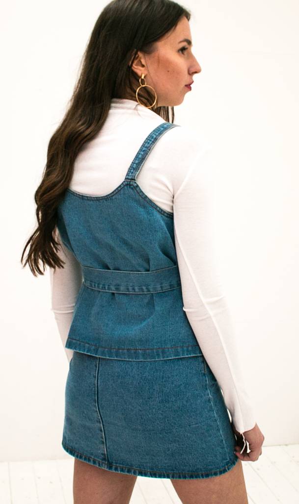 Denim Top with belt