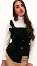 Contrast Top with Belt