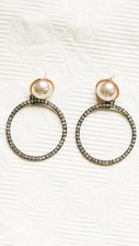 Round Pearl earrings