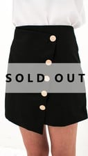 Black Skirt With Gold Buttons