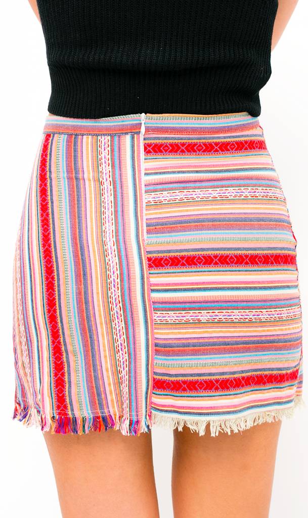 Aztec printed skirt