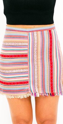 Aztec printed skirt