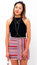 Aztec printed skirt