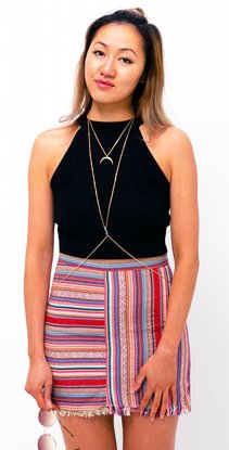 Aztec printed skirt