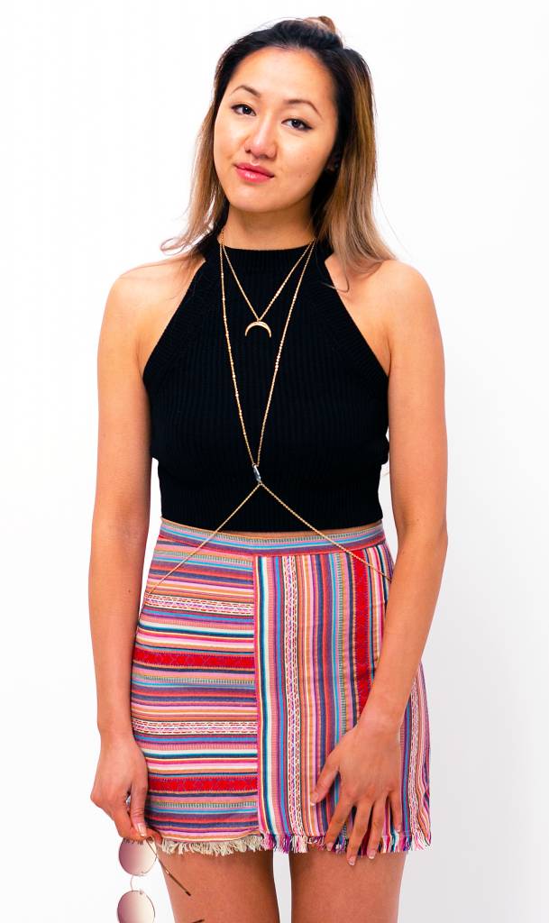 Aztec printed skirt