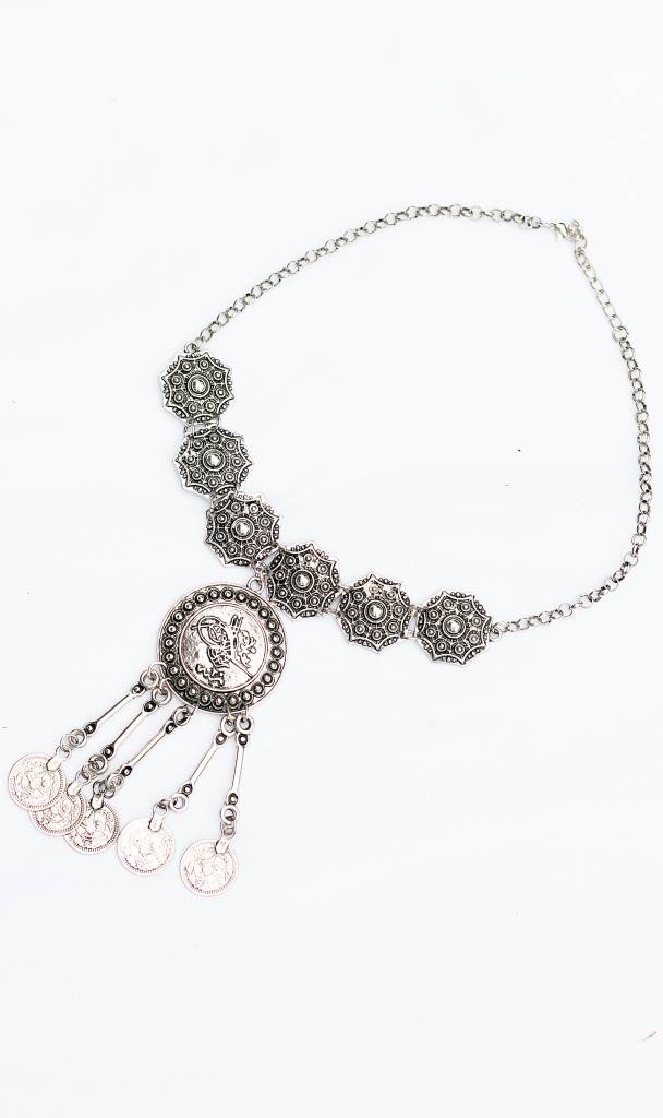 Bohemian Silver Choker