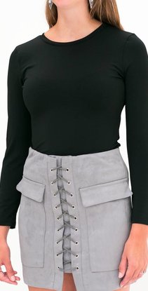 Zwarte Mesh Top