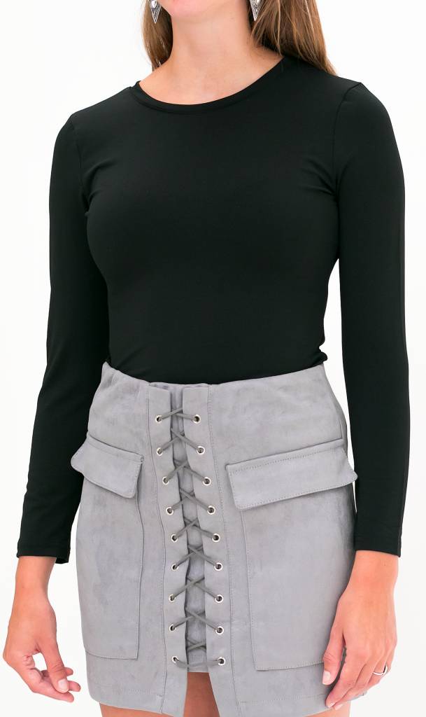 Zwarte Mesh Top