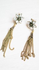 Crystal Tassel Earrings