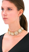 Statement Gold Crystal Choker