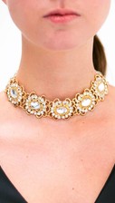 Gouden Kristallen Statement Choker