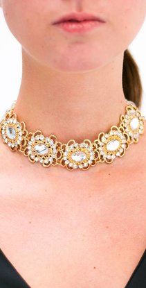 Gouden Kristallen Statement Choker