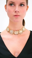 Statement Gold Crystal Choker