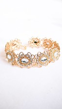 Statement Gold Crystal Choker